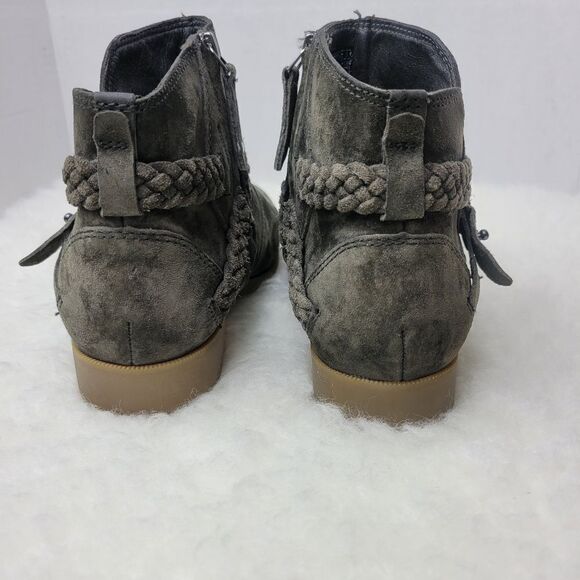 Teva Delavina Womens Green Suede Ankle Boots Booties Size 6 - Picture 4 of 9